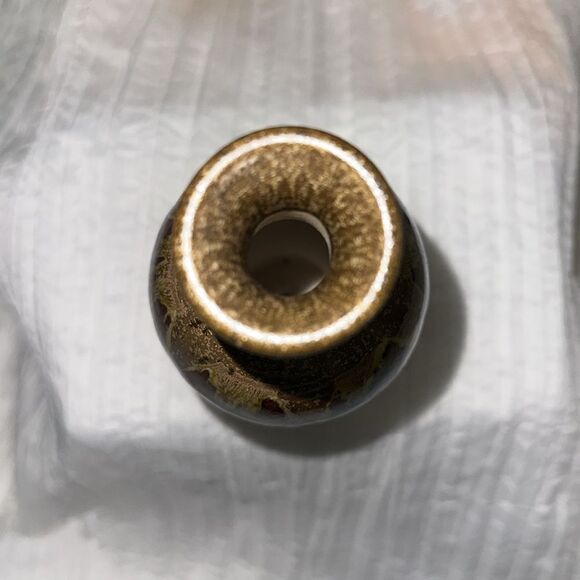 Kirkland’s Decorative Vase Maple Swirl Painted 12” - Picture 4 of 8